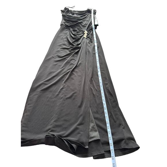 Tadashi Shoji Dress Black Sleeveless Mother of the Bride Formal Evening Medium - Picture 12 of 12